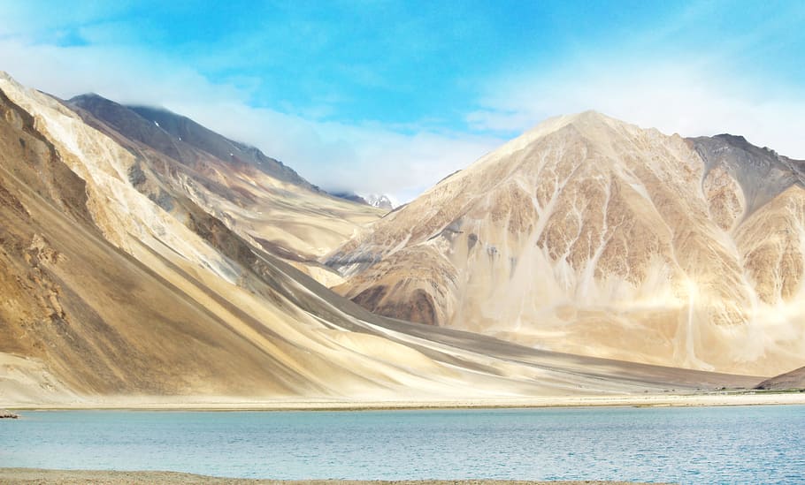snow, landscape, mountains, nature, clouds, daylight, outdoors HD wallpaper