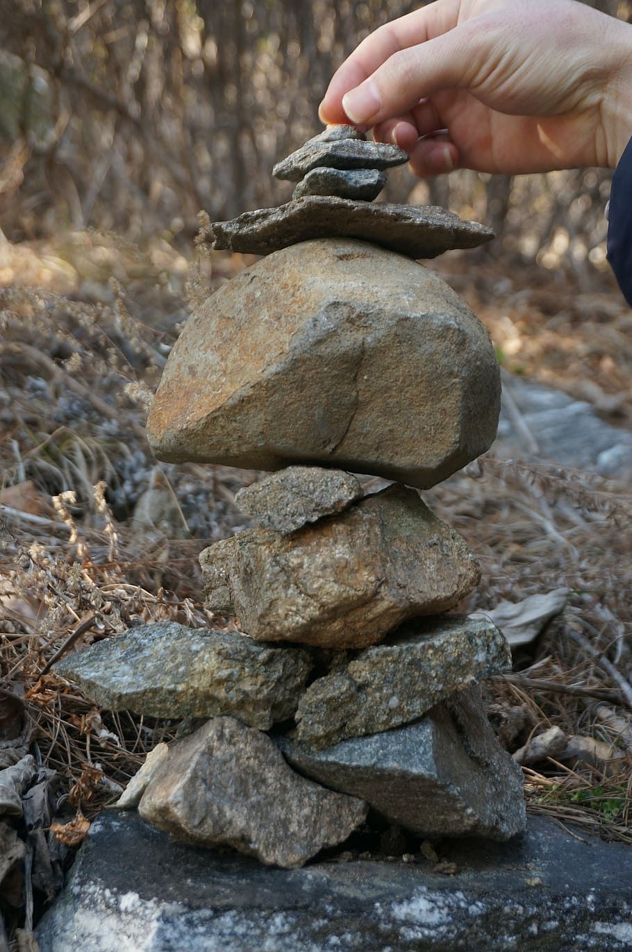 stone tower, wish, prayer, hope, temple, boulder, balance, outdoors HD wallpaper