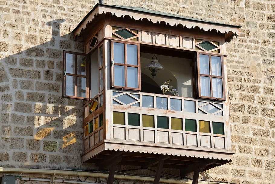 ledge, window, wall, old, building, house, frame, exterior HD wallpaper