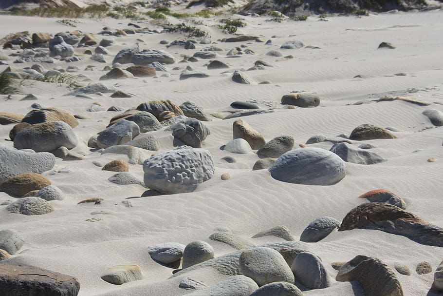 Stones, Sand, Wind, Rest, beach, no people, day, outdoors, nature HD wallpaper