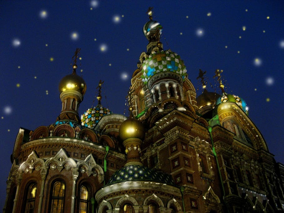 St.Basil's Cathedral, our savior on the blood, st petersburg russia, HD wallpaper