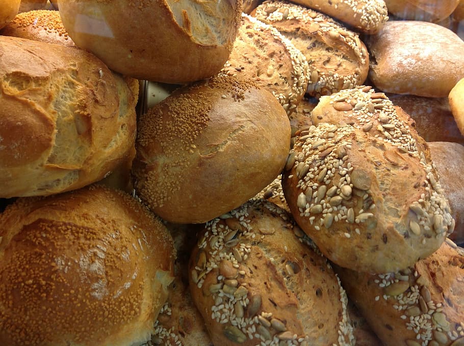 roll, eat, baked, buns, bakery, arouse, breakfast, bread, food HD wallpaper