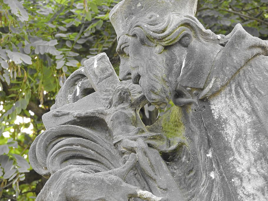 statue, stone, monument, a saint, jesus, architecture, sculpture HD wallpaper