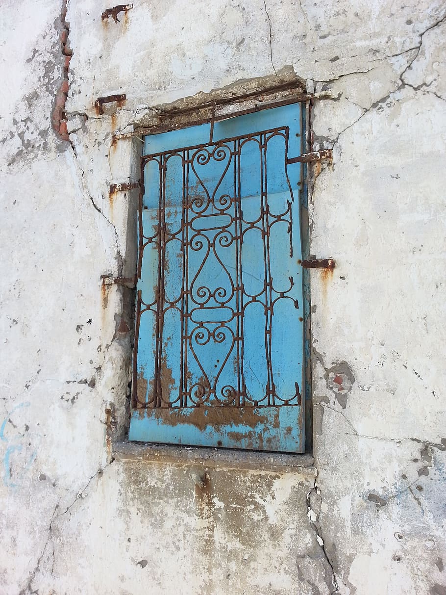 masonry, window, grid, shutter, greece, old wall, stainless HD wallpaper