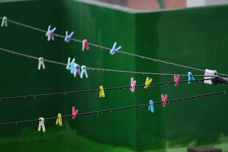 laundry, non, wet, focus on foreground, rope, nature, day, no people HD wallpaper
