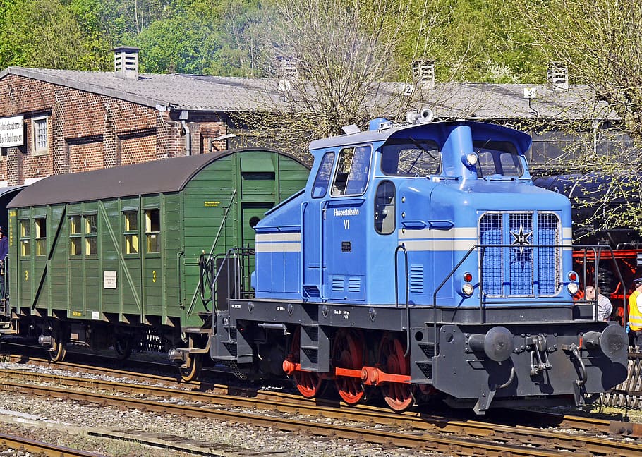 Diesel Locomotive, Henschel, werkslok, historically, nostalgia, HD wallpaper
