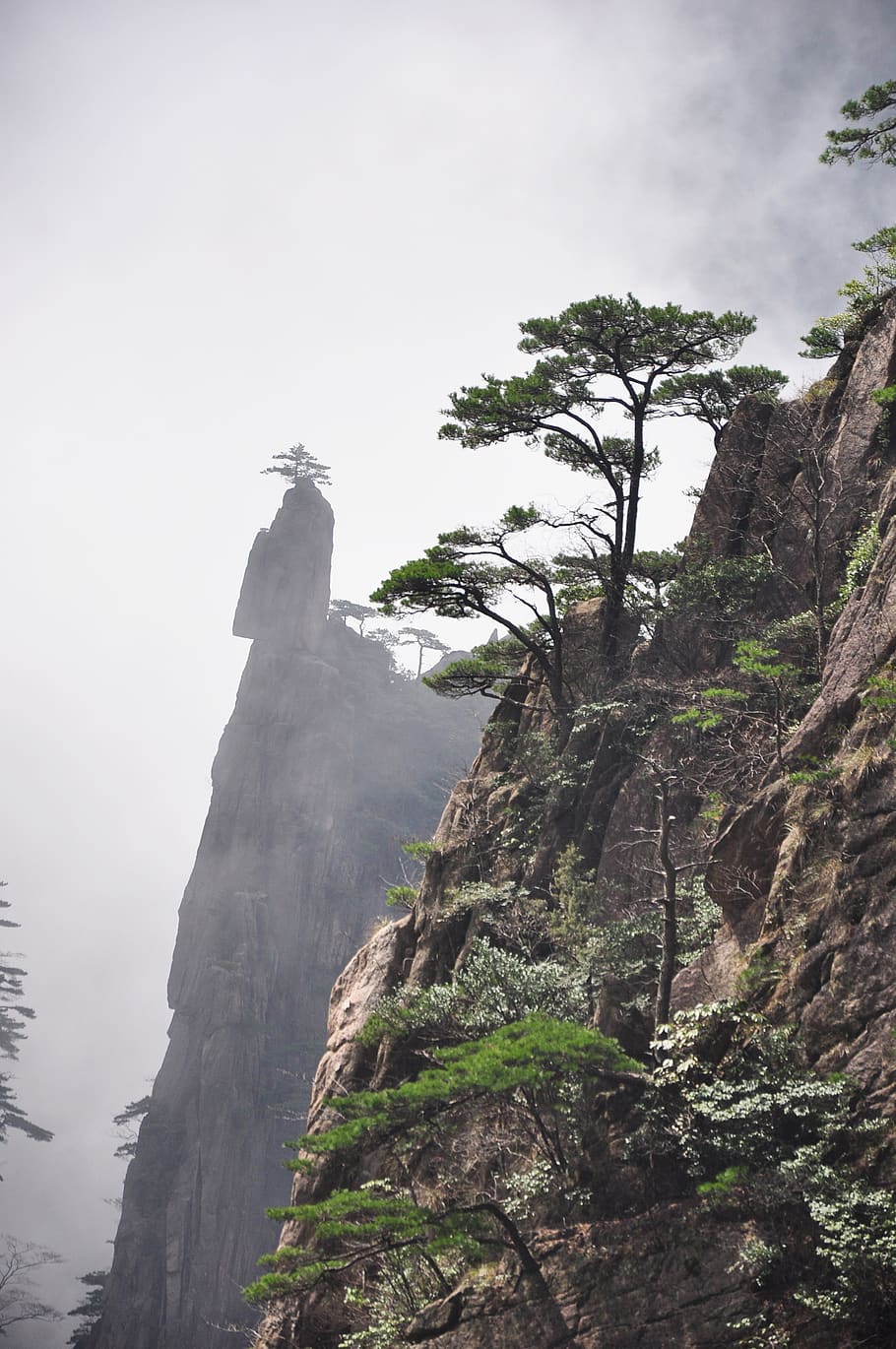 nature, mountain, landscape, rock, tourism, huangshan, china, HD wallpaper