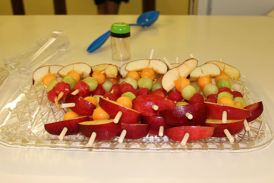 appetizer, fruit, kabobs, wedding, food and drink, freshness HD wallpaper