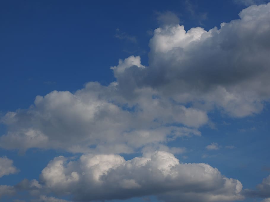 sky, clouds, blue, clouds form, white, cumulus clouds, cloud - sky HD wallpaper
