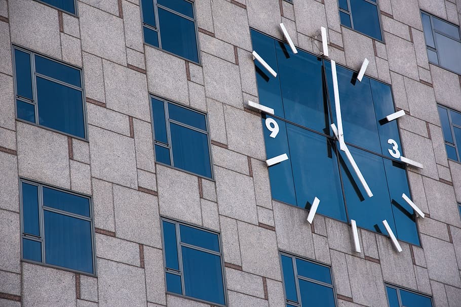 Clock, Wall, Building, Five, Hour, Time, watches, architecture HD wallpaper