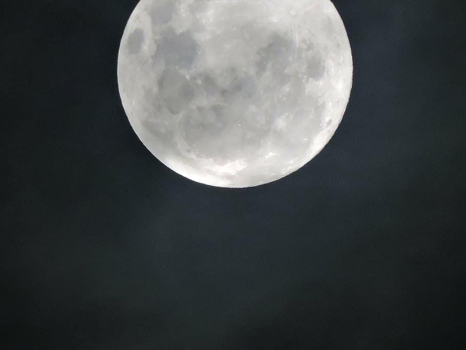 moon, night, dark, space, sky, astronomy, full moon, no people HD wallpaper