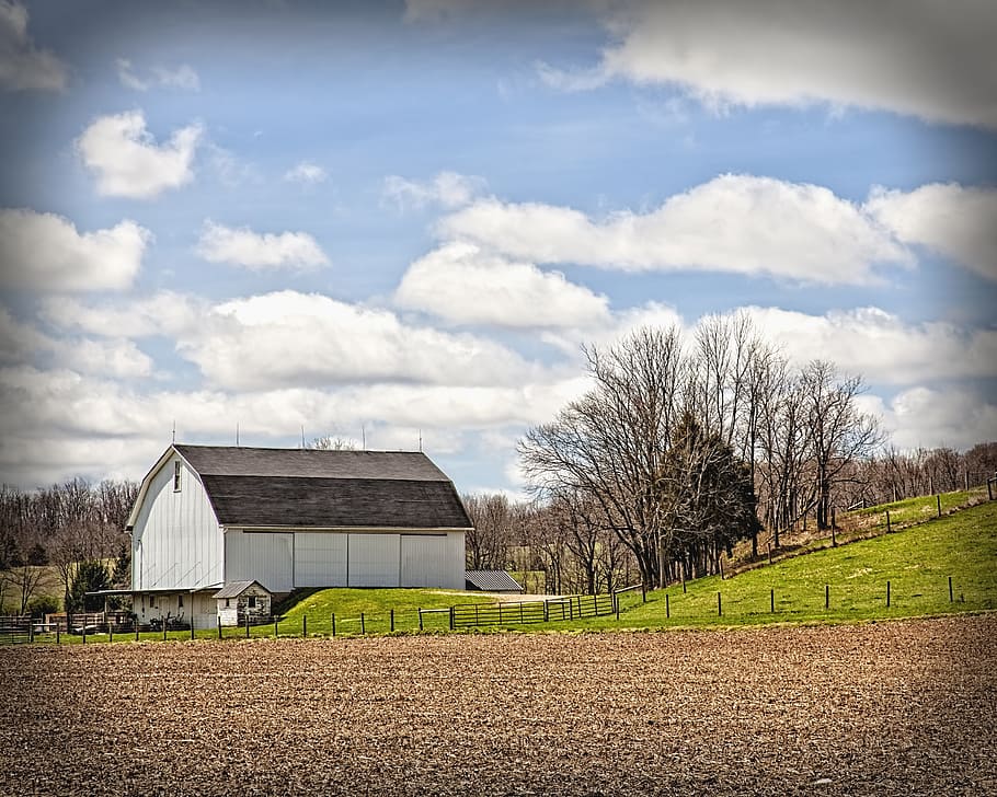 barn, rustic, barns, ohio, digital art, rural, scenic, country HD wallpaper