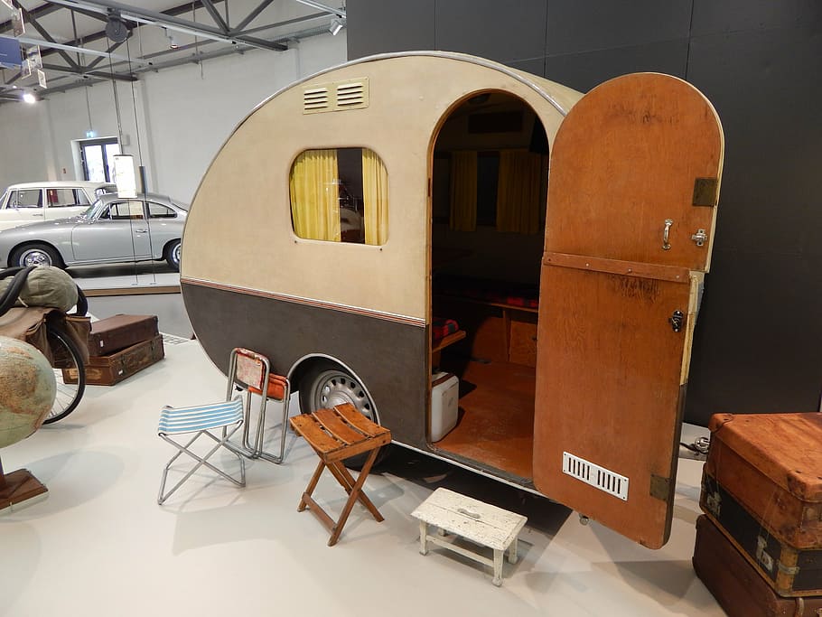 trailer, holiday, caravan, mode of transportation, architecture HD wallpaper