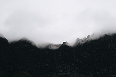 The Lost Valley, aerial photography of mountain and clouds view during daytime HD wallpaper