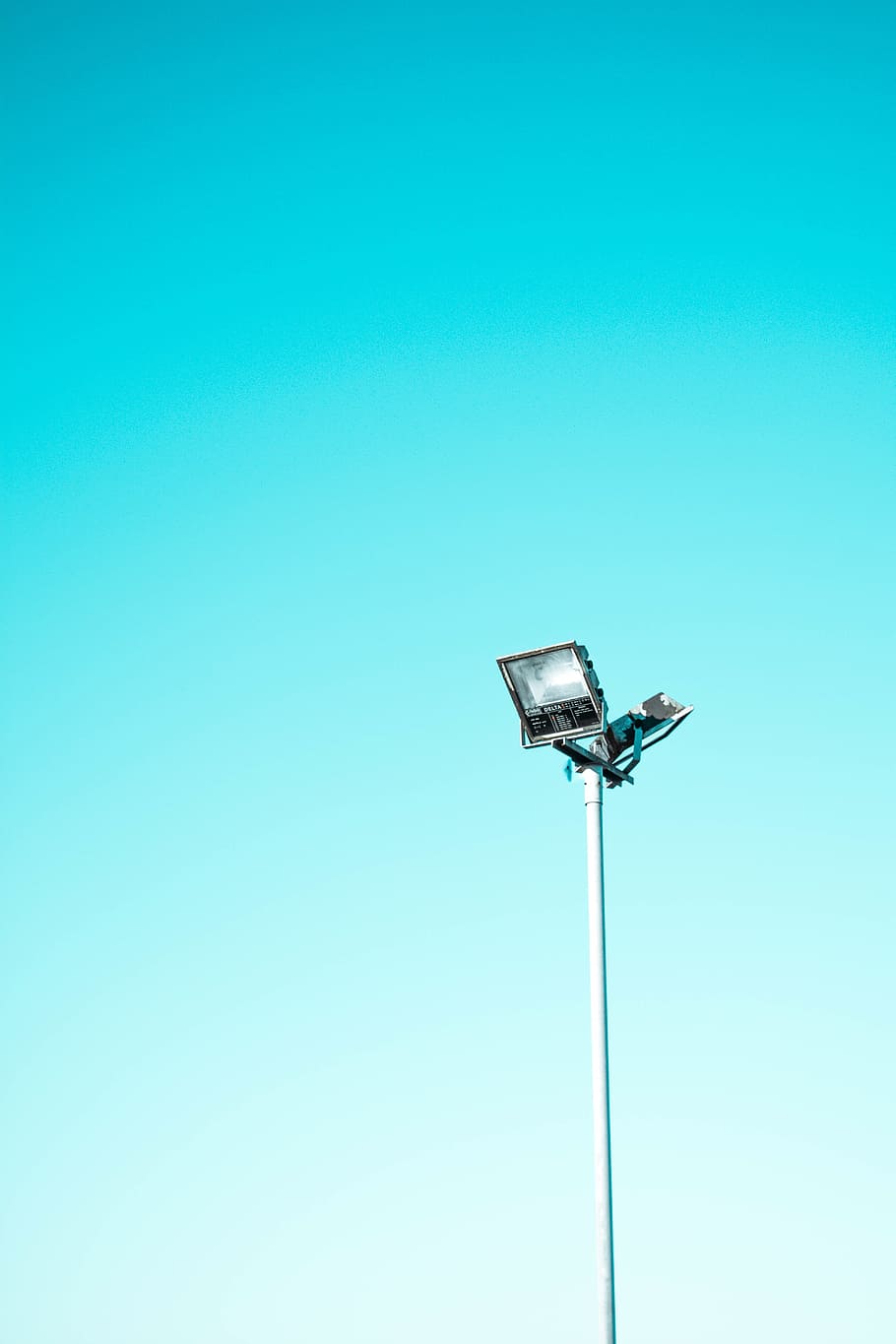 sky, blue, post, light, steel, copy space, no people, low angle view HD wallpaper