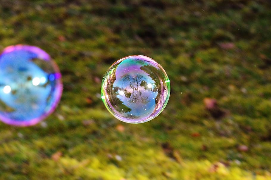 soap bubbles, colorful, balls, soapy water, make soap bubbles HD wallpaper