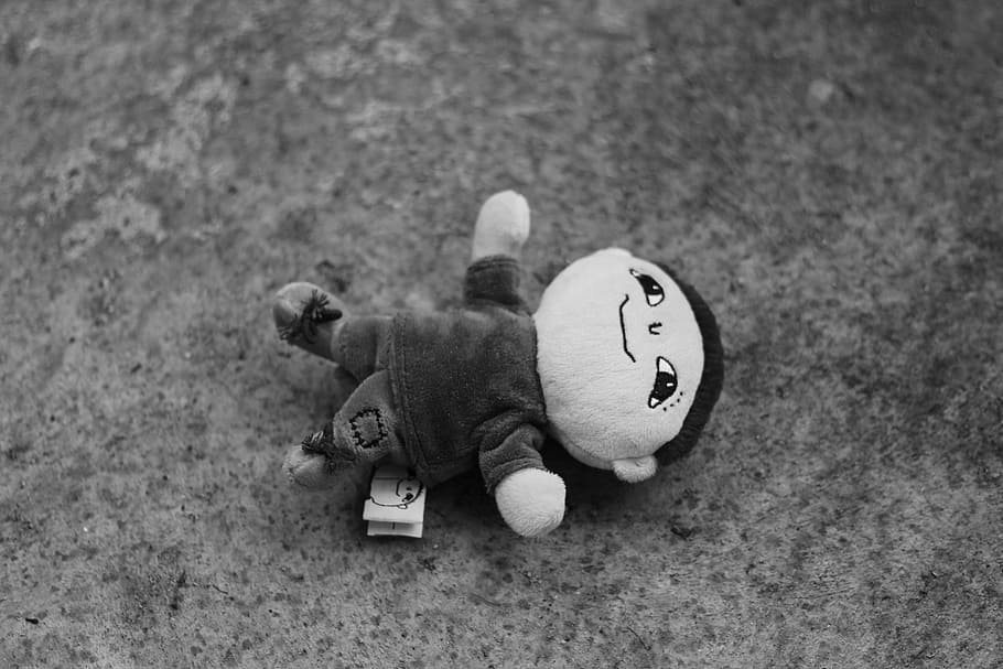 Toys, Black And White, alfons, pocky, childhood, no people