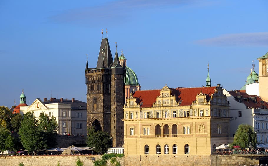 prague, charles bridge, architecture, ages, building exterior HD wallpaper