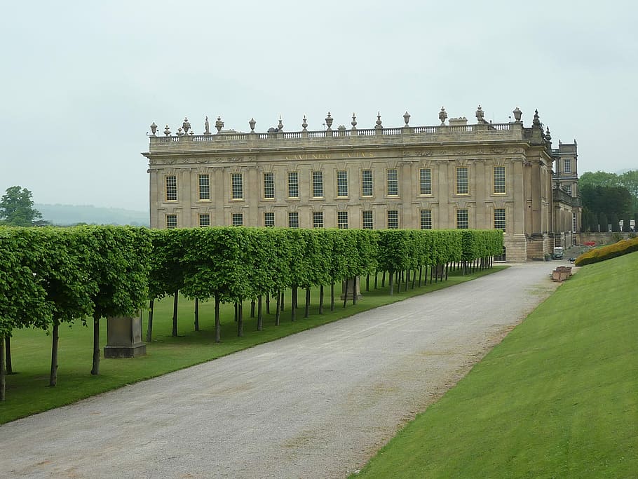 Chatsworth, House, England, Home, grounds, english, derbyshire, HD wallpaper