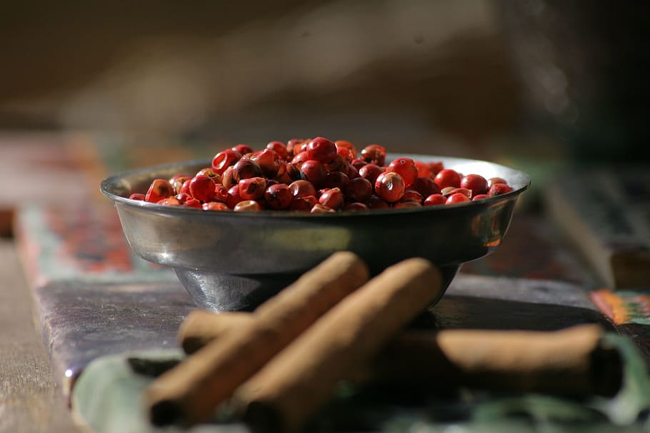 cinnamon, red, pepper, mood, food and drink, healthy eating HD wallpaper