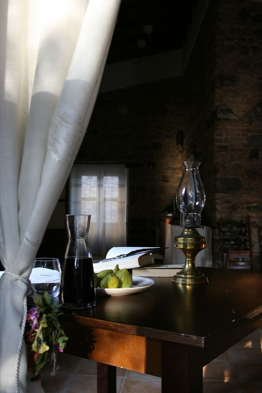 window, wine, fruit, book, reading, studio, books, antiques HD wallpaper