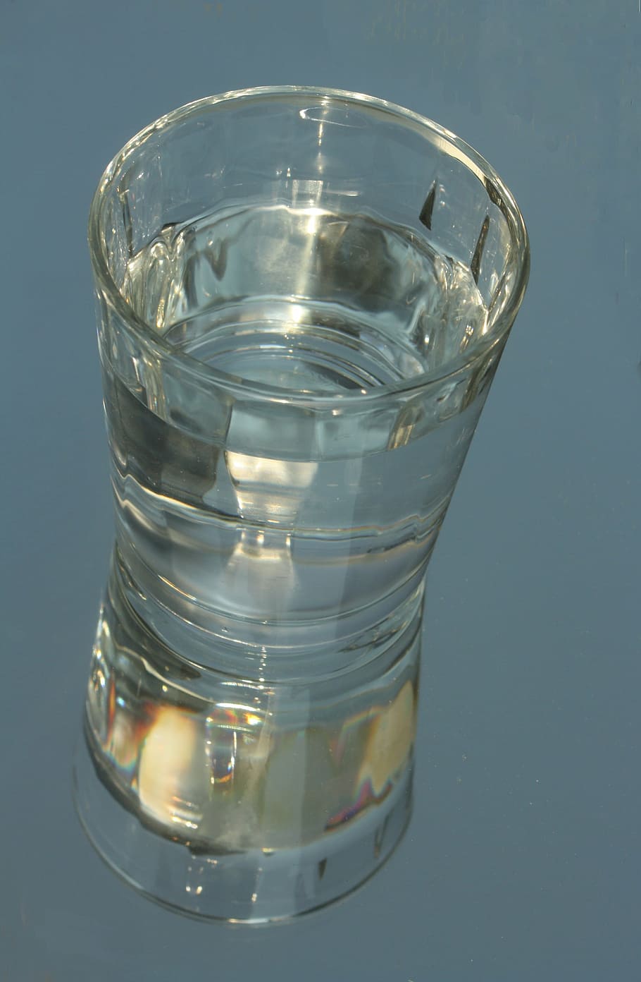 glass, water, mirroring, blue, drink, glasses, drinking Glass HD wallpaper