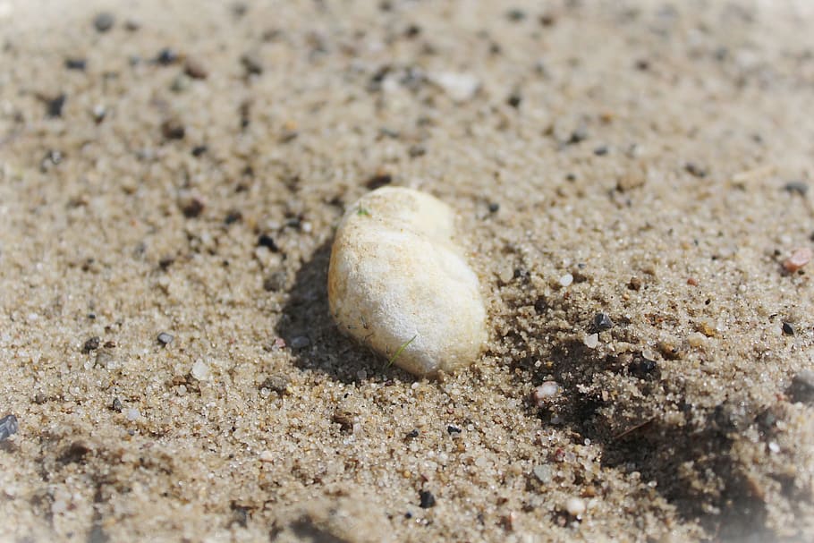 Stone, Sand, Beach, Sea, Nature, sand beach, summer, rest, lake HD wallpaper