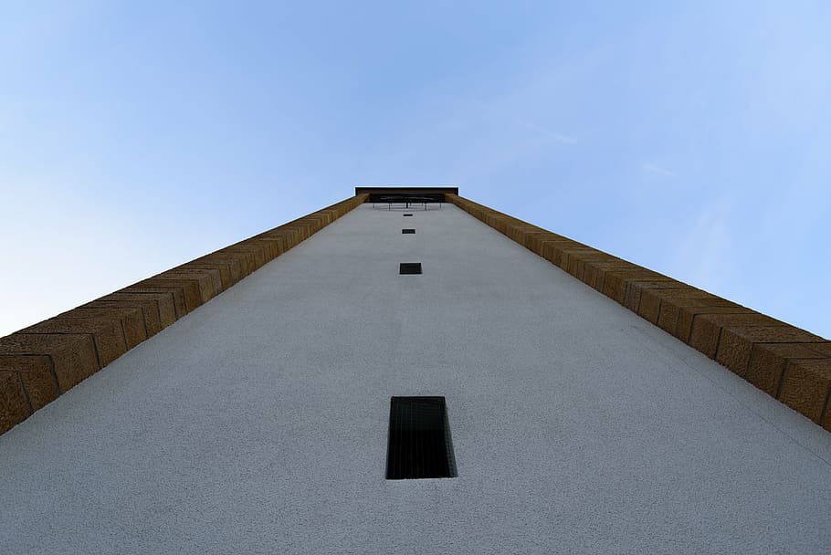 architecture, building, concrete, daylight, perspective, sky HD wallpaper