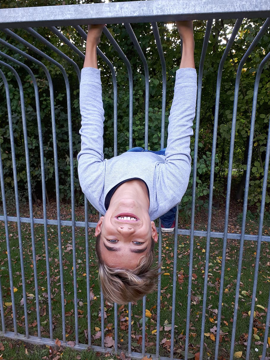 child, boy, play, blond, view, laugh, one person, casual clothing HD wallpaper