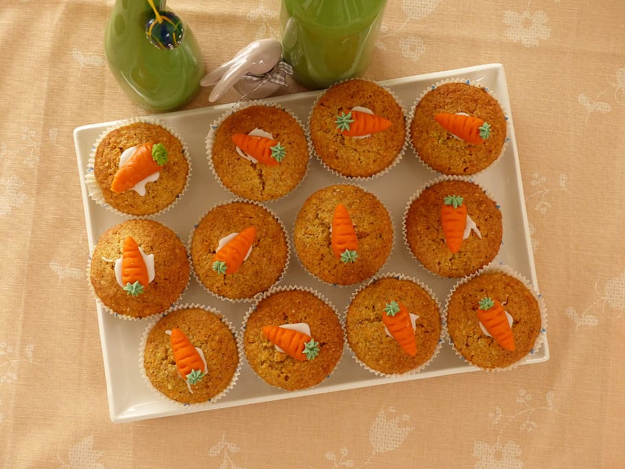 Muffins, Easter, Bake, food and drink, no people, indoors, large group of objects HD wallpaper