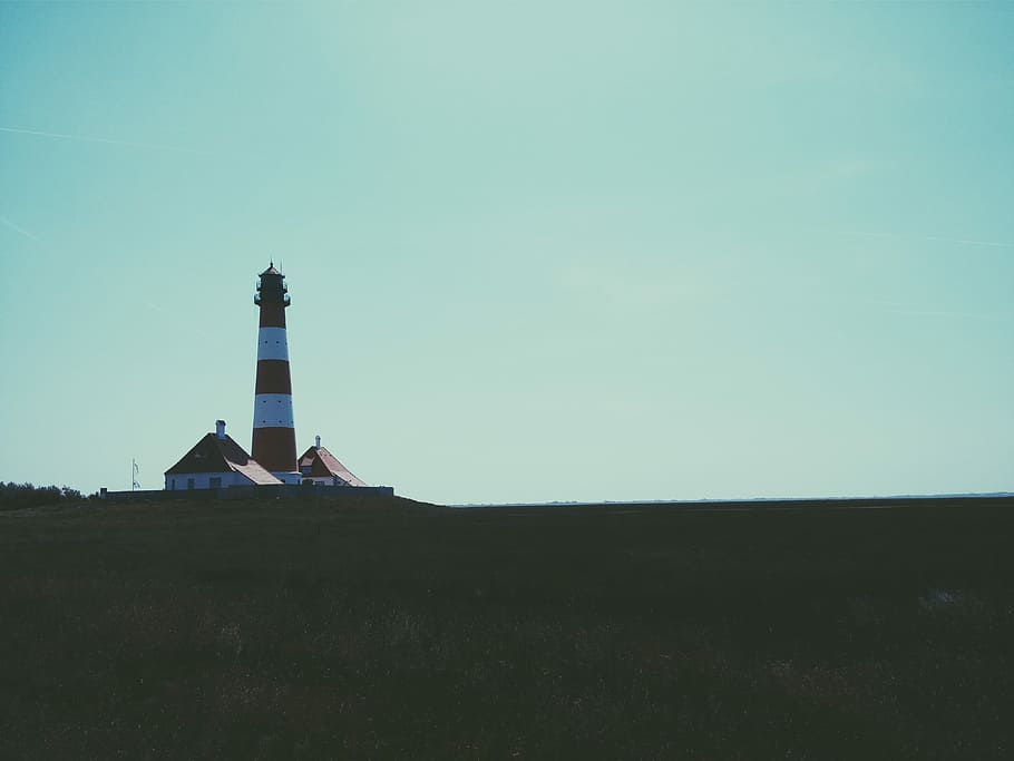 light tower during daytime, lighthouse, sky, no People, sea, nature HD wallpaper