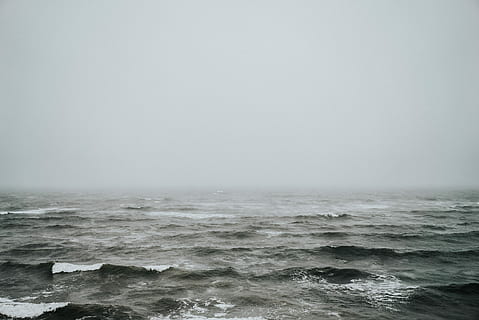 body of water during daytime photo, panoramic photography of ocean waves HD wallpaper