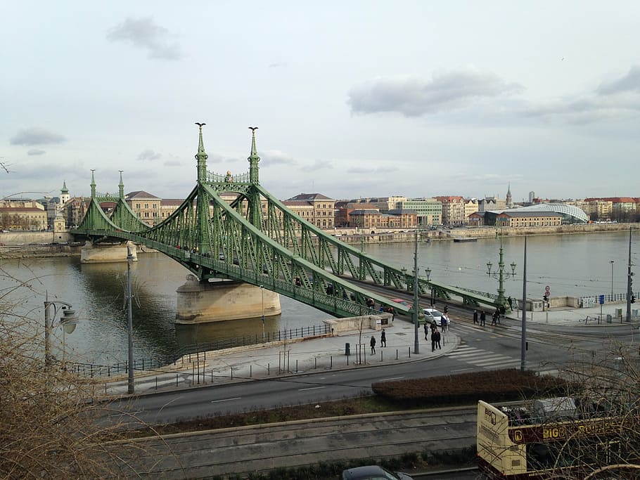 budapest, bridge, river, city, hungary, architecture, autumn HD wallpaper