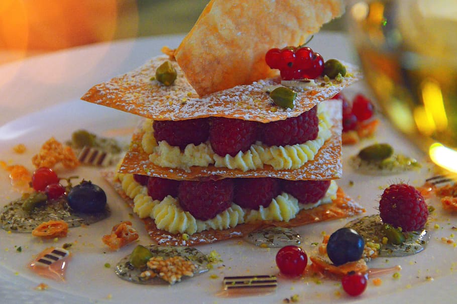 food, dessert, disk, fruit, cake, snack, succulent, sugar, pastry HD wallpaper