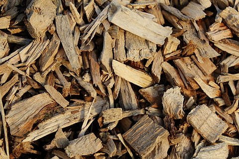 wood, mulch, bark, chips, full frame, backgrounds, large group of objects HD wallpaper