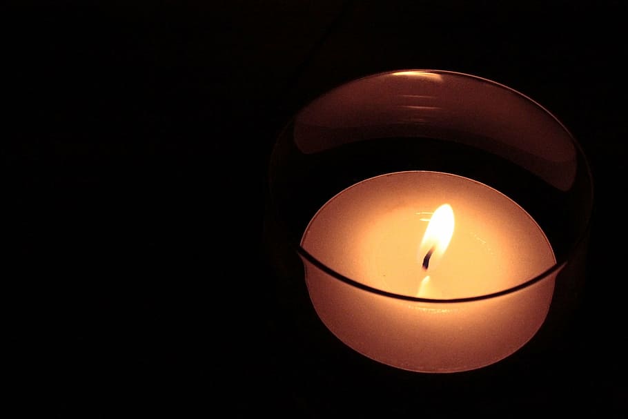 tealight, candle, flame, wax candle, glass, atmosphere, fire - Natural Phenomenon HD wallpaper