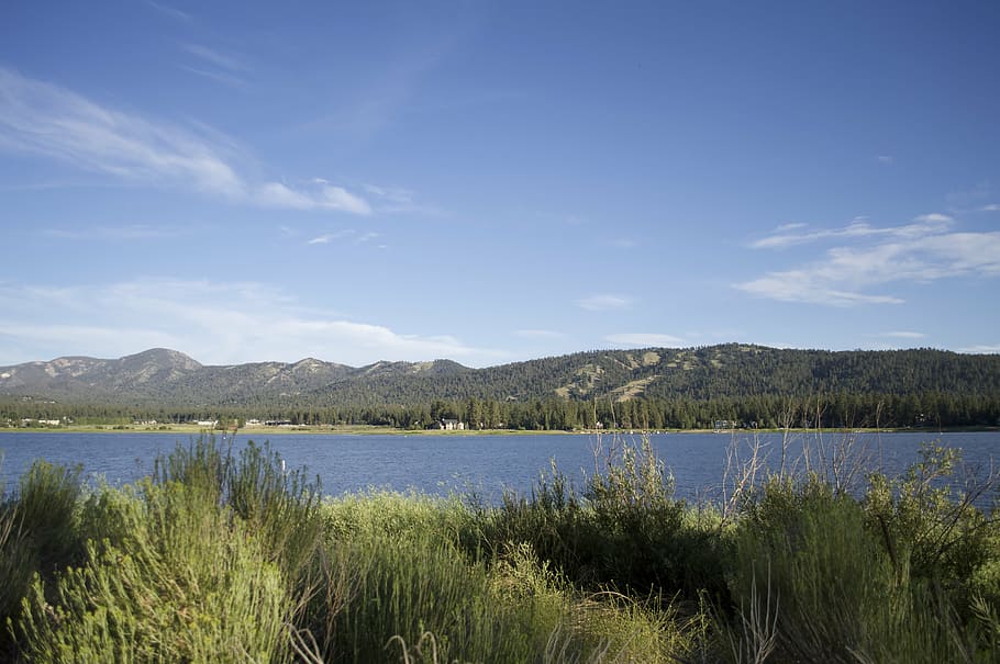 lake, big bear lake, vacation, wilderness, forest, scenic, hiking