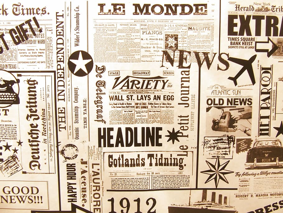 Hd Wallpaper Collage Of Newspaper Articles Le Monde Background Old France Wallpaper Flare