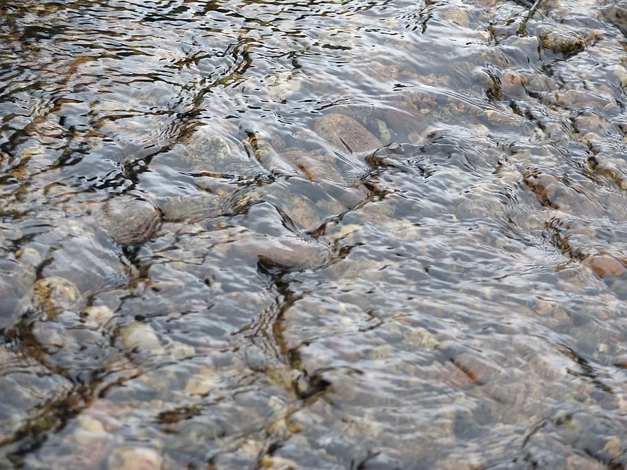 Background, Water, Stones, Basic, mirroring, wave, rock - object HD wallpaper