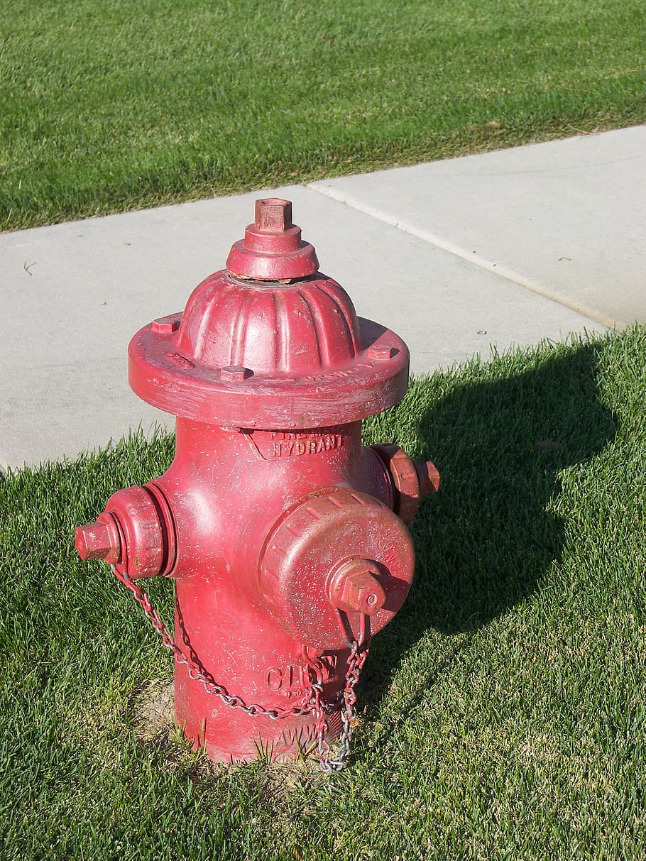 Fire Hydrant, Valve, red, extinguisher, sidewalk, street, plug HD wallpaper