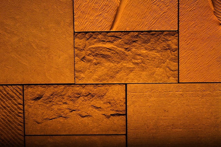 blocks, background, brown, tan, object, wall, textured, no people HD wallpaper
