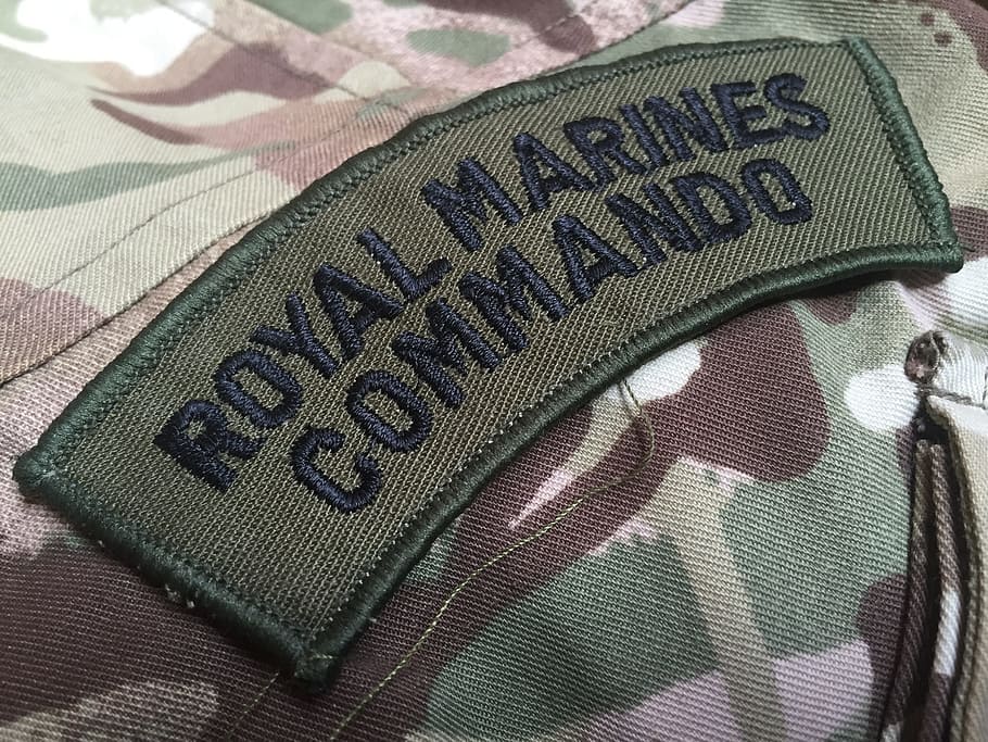 Mimetic, Military, Royal Marines, commando, uniform, camouflage