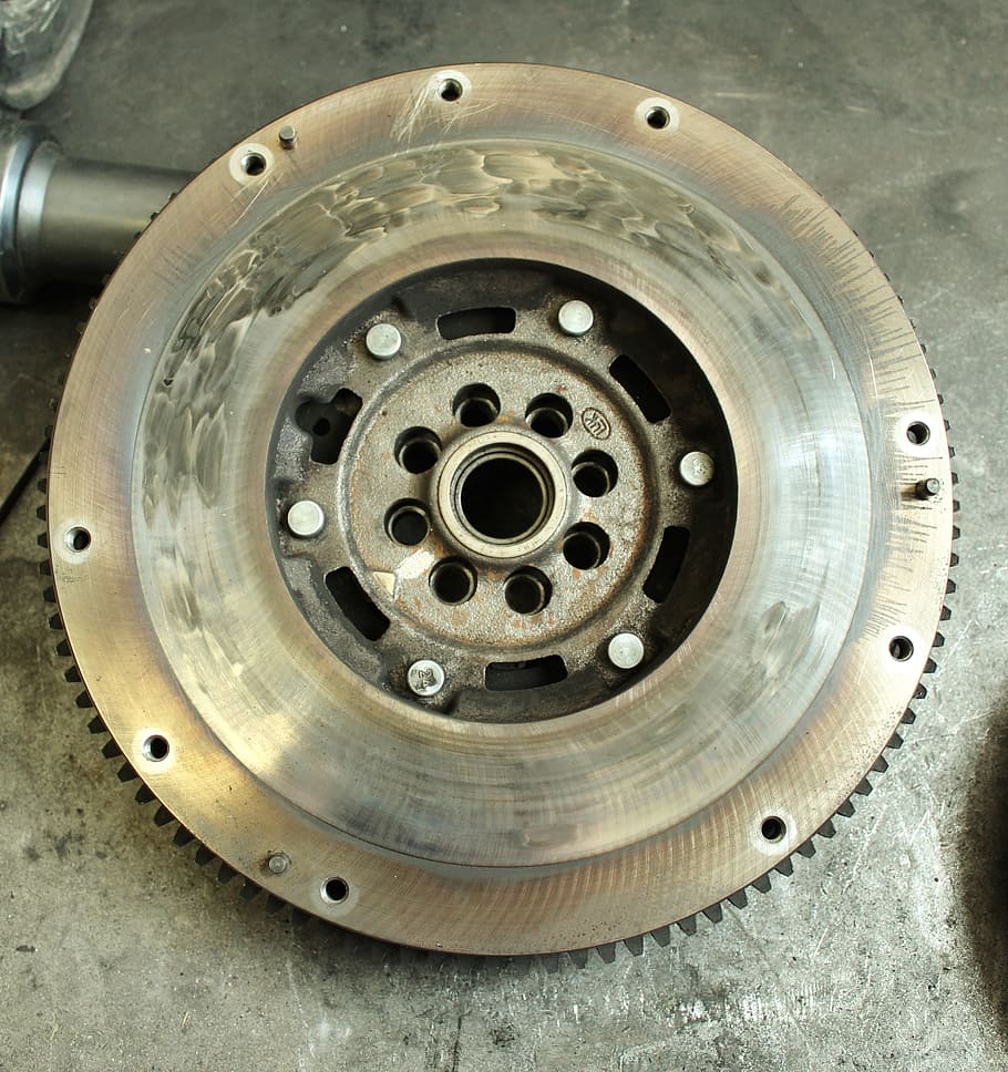 gray disc brake rotor, gear, sprocket, spare parts, auto, workshop, HD wallpaper