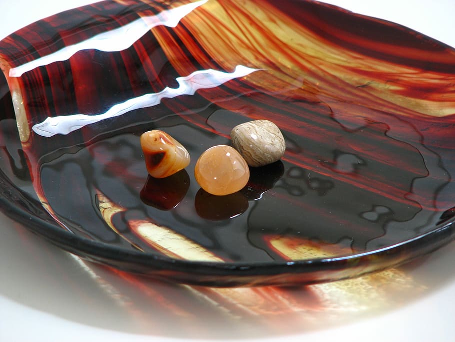 Shell, Brown, Gems, Still Life, lichtspiel, precious, glass HD wallpaper