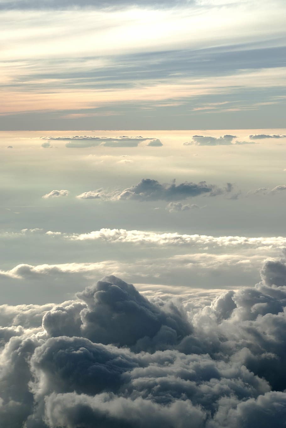 clouds, sky, sunset, grey, depth, backlight, cloud - sky, nature HD wallpaper