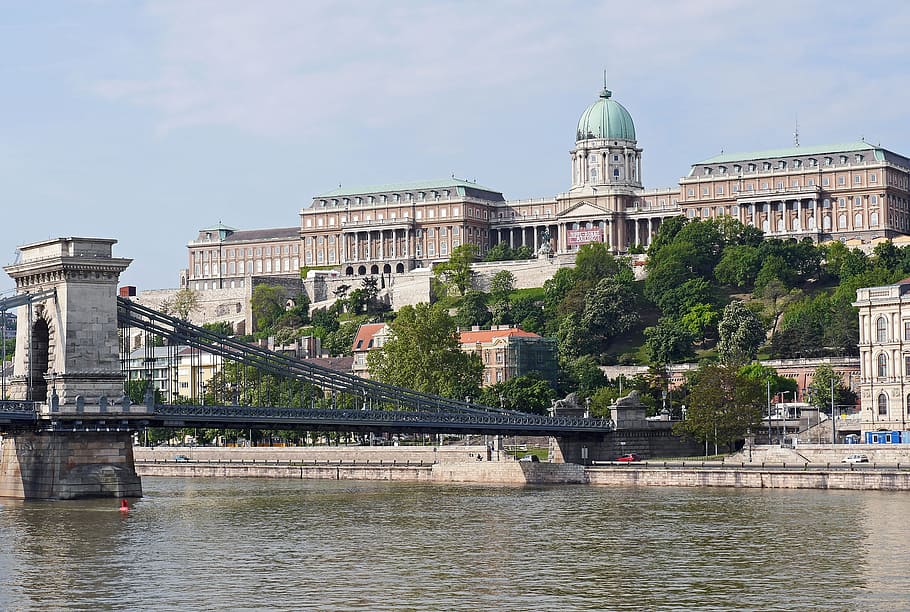 Gray and Black Concrete Bridge during Daytime, architecture, bank, HD wallpaper