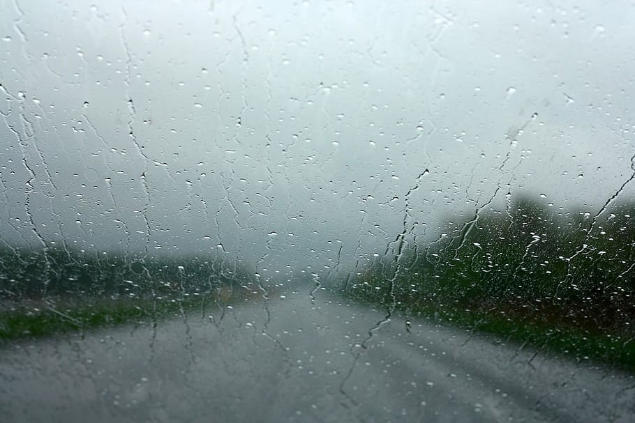 Window, Water, Glass, Raindrop, weather, road, glass - material HD wallpaper