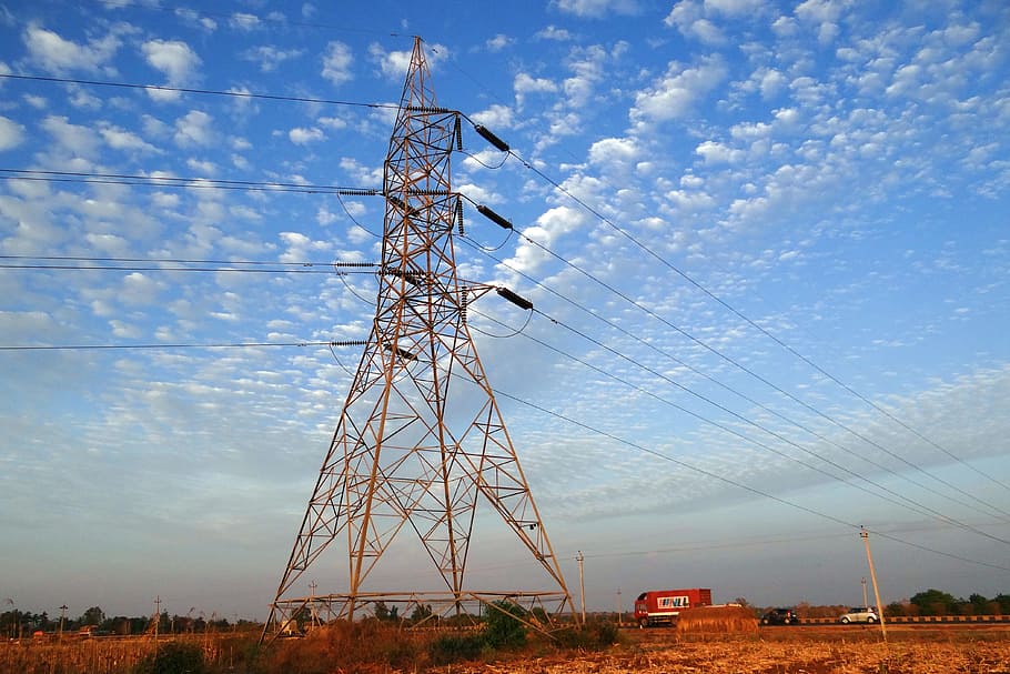 brown transmission tower low-angle photography at daytime, Electric Power, HD wallpaper