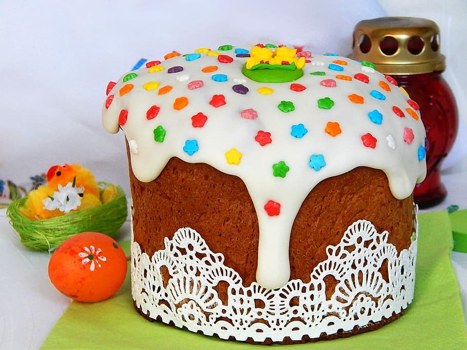 Easter, Cake, Holiday, Glaze, easter cake, christ is risen HD wallpaper