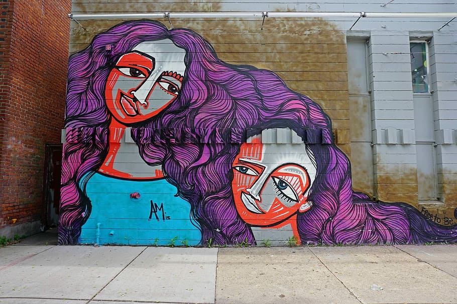 Murals, Twin Cities, art, creativity, art and craft, pink color HD wallpaper